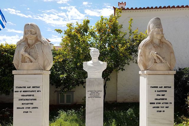The 'Mitsas Memorial' in the 'Perivolaki' museum garden 